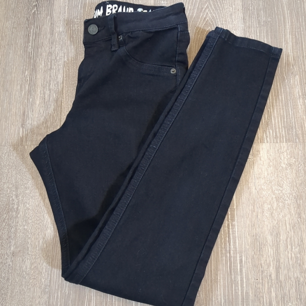 NWOT Volcom Liberator Leggings Ankle Fit Women's Size 3 Denim Dark 25x28